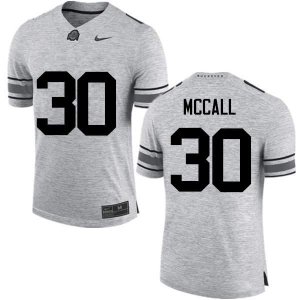 NCAA Ohio State Buckeyes Men's #30 Demario McCall Gray Nike Football College Jersey QNZ5145UX